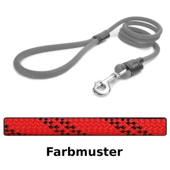 klassische Hundeleine - L - 145cm - rot rally